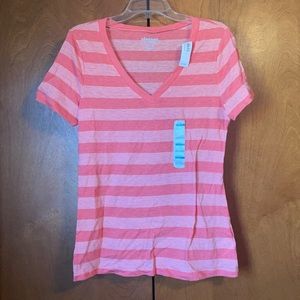 NWT Old Navy pink striped shirt